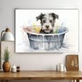 thumbnail image 3 of Pumi Dog Canvas Bathroom Décor - Unique Bath Wall Decor - Modern Canvas Bathroom Wall Art - Room Decor - Bathroom Decorations - Restroom Sign - Wall decor living room, 3 of 4