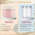 thumbnail image 5 of Matte Pink Plastic Cream Container,4pcs Empty Wide Mouth Sample Container,250ml/8oz Cosmetic Storage Pot with Lid for Indoor and Outdoor, 5 of 6