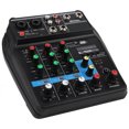 thumbnail image 1 of Channel Music Console,4 Channel Music Console Sound Mixing Consolefor Bluetooth Channel Mixerwith US High-End Performance, 1 of 8