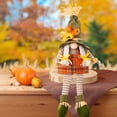 thumbnail image 4 of Maple Leaf Elderly Figurine Decor, Fall Old Man Statue Ornament, Autumn Season Resin Tabletop Decoration, Rustic Home Shelf Mantel Piece, Cozy Seasonal Accent, 5.9" x 15.74", Lazyguy, 4 of 7