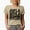 Tan, variant on Just a Good Mom with a Hood Playlist, Trap or Hip-Hop Rap Lover, Groovy Retro Wavy Text Merch Gift, White T-Shirt, Medium