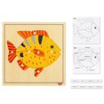 thumbnail image 1 of Puzle Montessori de madera con forma de pez Kinder Park para niños de 3 a 6 años, 1 of 9