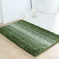 thumbnail image 4 of Soft Bathroom Rug Non-Slip Green Chenille Furry Bath Mats 32"x20" Absorbent Water Rugs for Bathtub Shower Room, 4 of 6