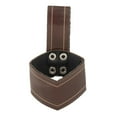 thumbnail image 2 of Fundas de cuerno de buey cinturón portavasos de cuerno de buey vikingos portátil de cuero PU práctico soporte para tazas y copas con forma de cuerno Marrón, 2 of 8