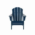 thumbnail image 6 of WestinTrends Malibu 4-Pieces Outdoor Patio Furniture Set, All Weather Outdoor Seating Plastic Adirondack Chair Set of 2 with Coffee Table and Side Table, Navy Blue, 6 of 14
