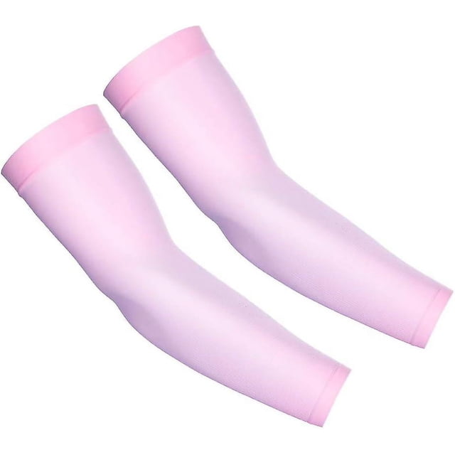 2pcs Uv Protection Refroidissement Bras Manches - Manches de Bras de Compression pour Hommes / Femmes / Étudiants pour Coude, Baseball, Basket-Ball, Cyclisme Sport-Noir