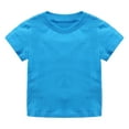 thumbnail image 2 of Boys Girls Tshirts Summer Casual Short Sleeve Crewneck T Shirts Kids Versatile Basic Plain Tees, 2 of 8