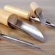 thumbnail image 3 of Eigraketly 4 piezas de herramienta de modelado de arcilla semicírculo de cerámica Manual hecho a mano artesanía hogar profesional punzón Type2 NO2, 3 of 6