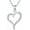 Type 1, variant on AOBOCO Diamond Heart Necklace for Women in 925 Sterling Silver