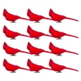 thumbnail image 2 of 12 PCS 5.5 Inch Artificial Red Cardinal Birds Clip-Christmas Cardinal Birds Clip for Christmas Tree Ornament Decorations, Arts and Crafts, 2 of 7