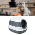 thumbnail image 1 of Caja De Para Gatos Con Capucha, Caja De Plegable Para Inodoro Para Gatos, Completamente Cerrada, A Prueba De Fugas, Puerta Redonda Grande, Fácil De Instalar Con, 1 of 7