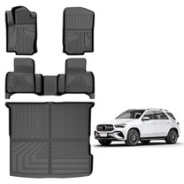 DIKSOAKR Floor Mats & Cargo Liner Fit for 2016-2019 Mercedes benz GLE 350 400 43 AMG 450 AMG 500 500e 550 550e 63 AMG S (Not for Coupe/cabriolet), Custom Fit All Weather TPE Mats Floor 1st & 2nd Row