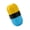 Yellow blue, variant on SIEYIO Double head 5/6 line Stamp Tool Music Notation Stamp Roller Handwriting Lines Stamp for Five/Six Line Imprints Writing