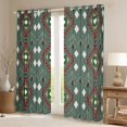 thumbnail image 2 of Homewish Hippie Green Aztec Curtains Pack of 2 (42x84 Each), Western Old Fashion Curtains Blackout, Teens Adult Women Men Bedroom Curtains, Window Curtains Home Decor, 2 of 6