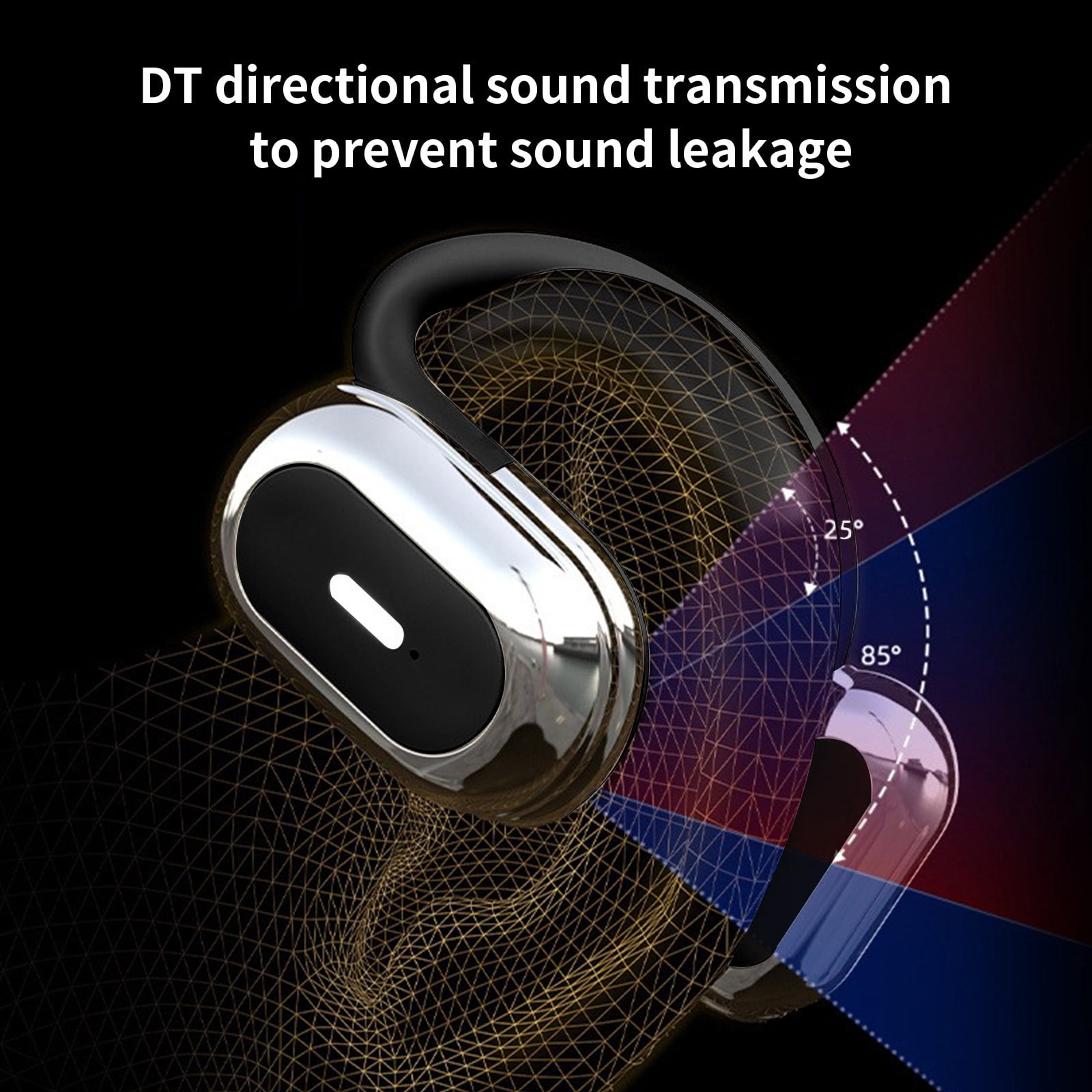 Out of Ear Open Ear Headphones Outside The Ear Wireless Ear Hanging Bluetooth Headset Ows Over The Ear Open Ear Buds Earbuds Outside The Ear Headphones Bone Air Conduction
