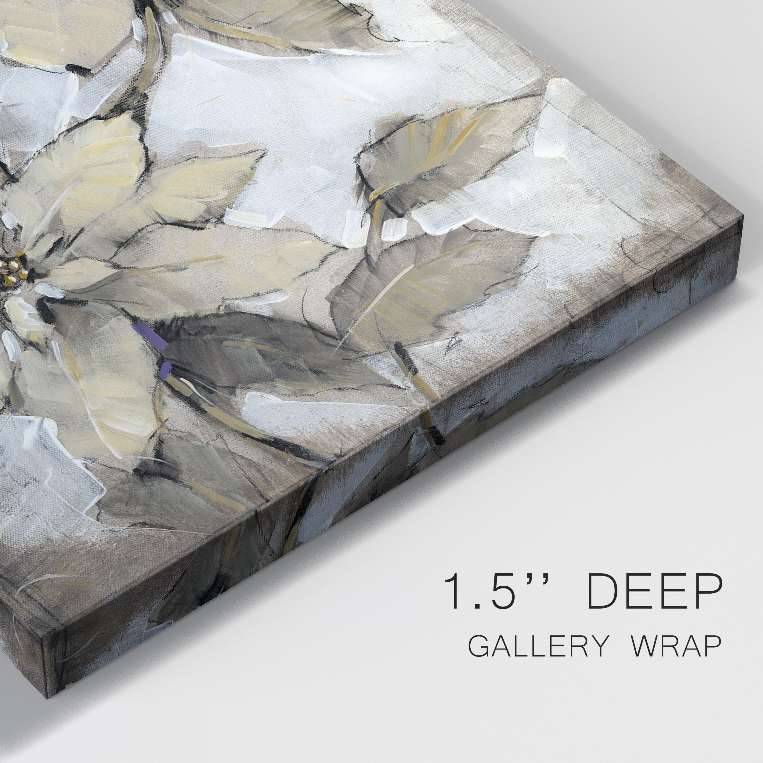 Poinsettia Study I Premium Gallery Wrapped Canvas - Ready to Hang