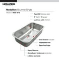 thumbnail image 3 of Houzer Medallion Gourmet 31 in Stainless Steel Undermount Single Bowl Kitchen Sink with Strainer - MGS-3018-1, 3 of 6