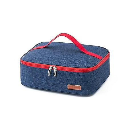 Insulated Lunch Box Bag With Handle Double Zipper Portable Mini Cooler ...