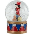 thumbnail image 5 of Northlight 6" Nutcracker with Teddy Bear Musical Christmas Snow Globe, 5 of 6