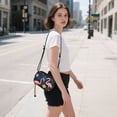 thumbnail image 5 of FORMRS Mini Crossbody Bag for Women Adjustable Shoulder Rope Travel Casual Phone Purse, Floral Flamingo, 5 of 7