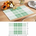 thumbnail image 6 of Green Buffalo Plaid Placemats Set of 1, Spring Rustic Non-Slip Place Mats Washable Table Mats for Kitchen Dining Table Decorations Indoor/Outdoor, 6 of 9