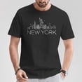 thumbnail image 2 of New York Skyline Statue Of Liberty T-Shirt, I Love New York City Travel Souvenir Graphic Tee, Big Apple Urban Landmark Shirt, NYC Tourist Gift Top For Men Women, 2 of 3