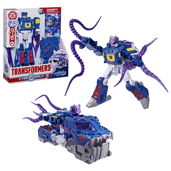 Transformers Toys CYBERWORLD Soundwave Deep Sea Explorer 9-inch Action Figure, 6