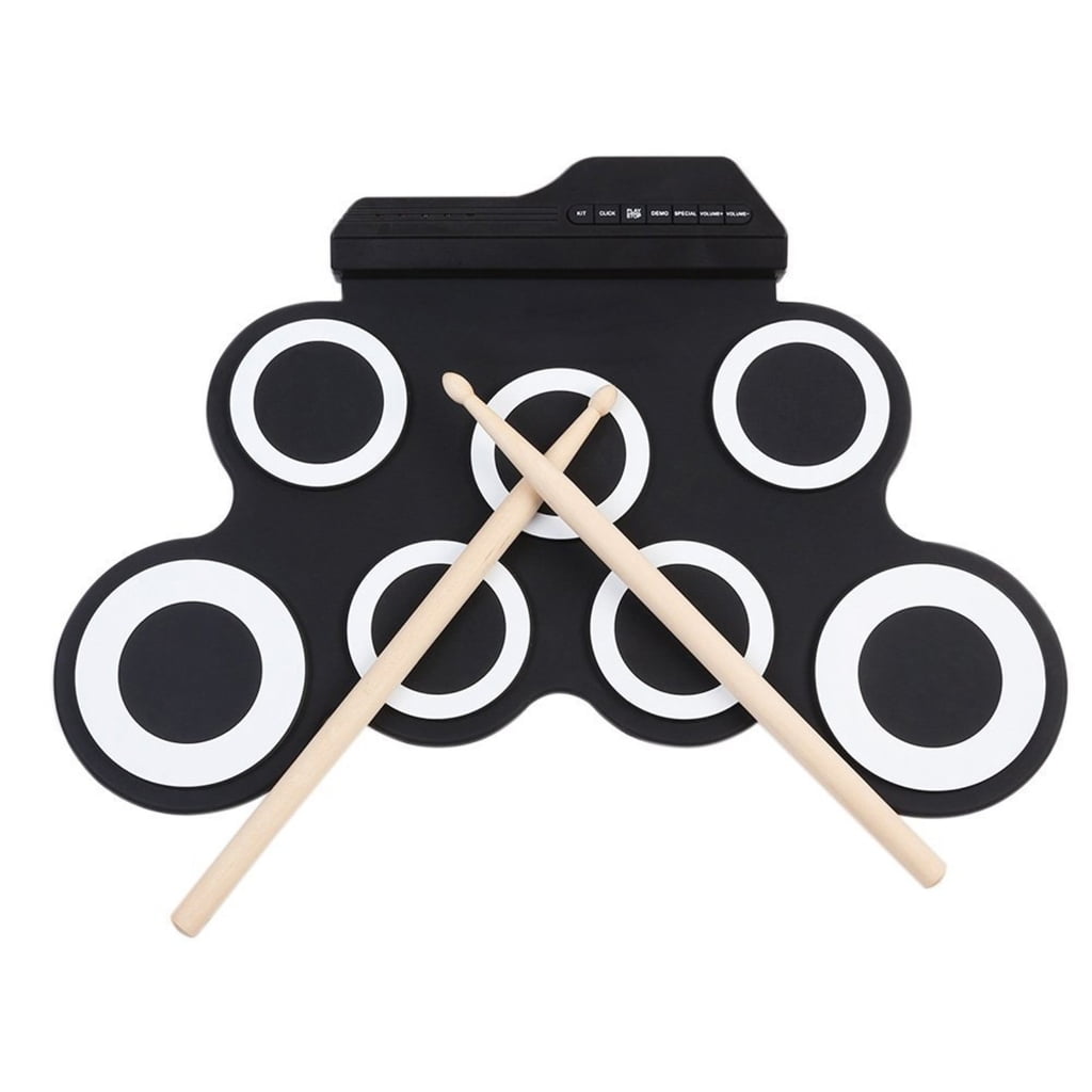 MOMOJIA Compact USB Electronic Drum Set with Sound Interface for Quiet Practice