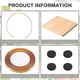 thumbnail image 4 of 1 Sets Metal Floral Hoop Centerpiece with Stand 12 Inch Gold Floral Ring Wreath Hanging Candle Circl, 4 of 5
