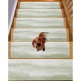 thumbnail image 2 of Stair Treads for Wooden Steps, Sage Green Ombre Mountain Peel and Stick Stair Treads with Adhesive, Nature Abstract Art Marble Non Slip Indoor Stairs Runner Rugs Mats for Elders Dogs 8"x30"15PCS, 2 of 7