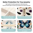 thumbnail image 3 of Flower Butterfly Travel Portable Square Earring Organizer with Decorative Box – Travel Organizer, Necklace Holder – for Girls and Women, 3 of 6