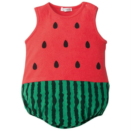 

Akiihool Baby Boy Clothes Summer Baby Boys Princess Dress Onesie Bodysuit For Summer (Watermelon Red 0-6 Months)