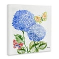 thumbnail image 3 of Stupell Industries Brushstroke Hydrangea & Butterflies Canvas Wall Art, design by Paul Brent, 17 x 17, 3 of 7