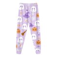 thumbnail image 6 of Futezty Little Girls Boys Halloween Pumpkin Graphic Long Sleeve Pajamas Sets Toddler Pjs Kids Fall Winter Sleepwears 2T-9T, 6 of 7