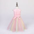 thumbnail image 7 of KAWELL Girls Unicorn Princess Dress Flower Rainbow Tulle Dress Party Dress for 3-8 Years Old, 7 of 7