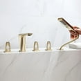 Bathtub Faucet, Copper Rotatable Hot and Cold Water Mixer Tap, Bathroom