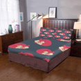 thumbnail image 4 of Juego de ropa de cama de 3 piezas ABPHQTO Funda de edredón zorro durmiente con 2 fundas de almohada, 4 of 4