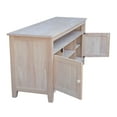 thumbnail image 5 of International Concepts Entertainment Solid Wood TV Stand with 2 Doors-Unfinished, 5 of 13