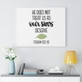 thumbnail image 2 of Scripture Walls Psalm 103:10 Our Sins Bible Verse Canvas Christian Wall Art Ready to Hang Unframed, 2 of 12