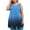 Blue, variant on Womens Oversized Short Sleeved T-shirt Loose Tank Top