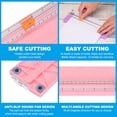 thumbnail image 4 of Unique Bargains Paper Trimmer, Plastic Portable A5 Paper Cutter Slicer Tool with Side Ruler Cutter Head, White, 4 of 6