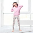 thumbnail image 5 of joogoo Girls' Leggings Vintage Roses Flowers-i5 Yoga Pants 6T, 5 of 8