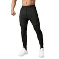 thumbnail image 2 of Fengqque Men's Joggers Lightweight Sweatpants Water Repellent Track Pants with Zipper Pockets for Men Workout Black XL(XL), 2 of 4