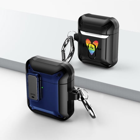 Duo Shield Secure Lock Designed For Apple AirPods Generation 1 & 2 With Hook  Blue/Black price history on PriceWatchPro