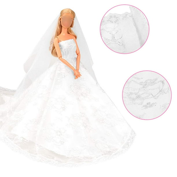 Barbie wedding cheap dress walmart