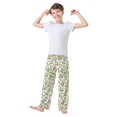 thumbnail image 2 of FORMRS Kids Pajama Pants with Pockets Size 6-8Y Boys Lounge Sleep Bottoms, Autumn Greenery, 2 of 8