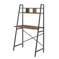thumbnail image 3 of Walker Edison Industrial Wood and Metal X-Back Ladder Desk Home Office Workstation 56 Inch, Rustic Oak, 3 of 5