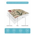 thumbnail image 5 of Quilts Twin Size, Rustic Botanical Soft Comforter Bedding Set for Bed, Vintage Floral Wildflower Lightweight Quilted Bedspread with Pillow Cover(2 Pieces) for All Season, 68x86 Inch, 5 of 6