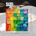thumbnail image 2 of Bahomeck Cloth Napkins Set Of 4,18*18 Inch Washable Polyester Napkins Dining Table Napkins Weddings Party Dinner Parties(Colorful Rainbow Background Made Of Squares), 2 of 3