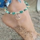 thumbnail image 3 of Tobillera De Tortuga Con Estrella De Mar Azul, Abalorios De Doble Capa, Tobillera Bohemia Hecha A Mano En El Mar, Joyería Para Pie Para Mujer Y Niña Advancent AP006889-01, 3 of 6